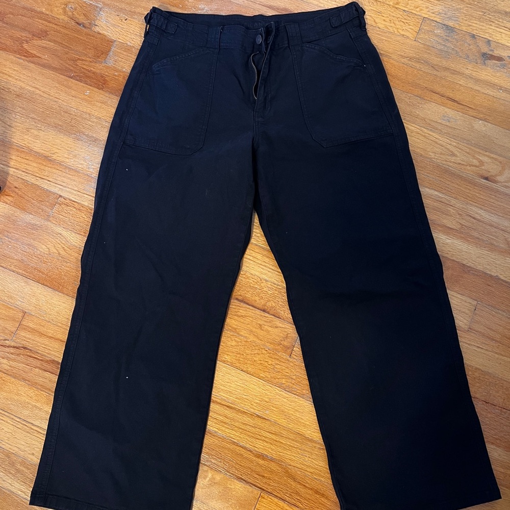 American Eagle Outfitters Women's Black Wide Leg Pants